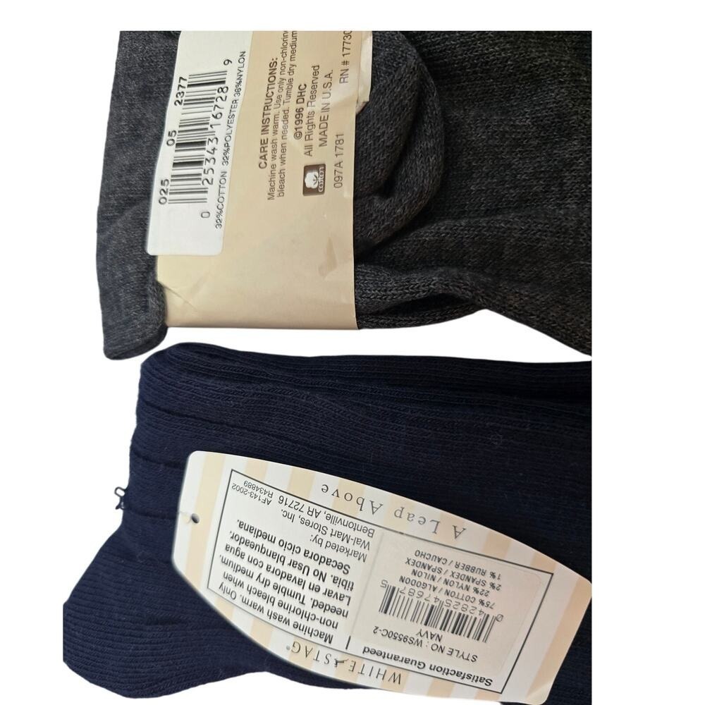 5 pairs of Vintage Ladies Socks 2 White Stag 1 george 1 cherokee 1 Trouser Sock - Picture 4 of 5
